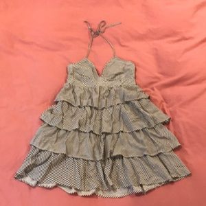 Striped halter dress